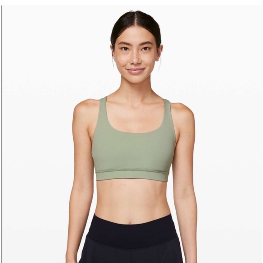 Lululemon Energy Sports Bra in Rosemary Green